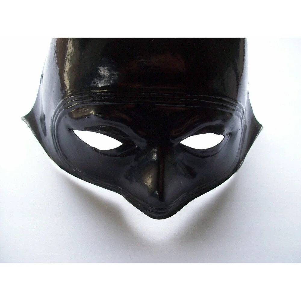 Batman Mask Vintage Halloween Costume Cowl New Old Stock Soft Plastic SuperHero